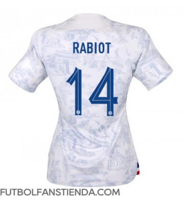 Francia Adrien Rabiot #14 Segunda Equipación Mujer Mundial 2022 Manga Corta